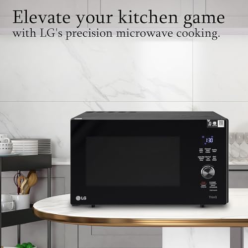 एलजी 28 एल वाई-फाई सक्षम चारकोल कन्वेक्शन हेल्दी माइक्रोवेव ओवन (MJEN286UFW, काला, डाइट फ्राई) - 2023 मॉडल