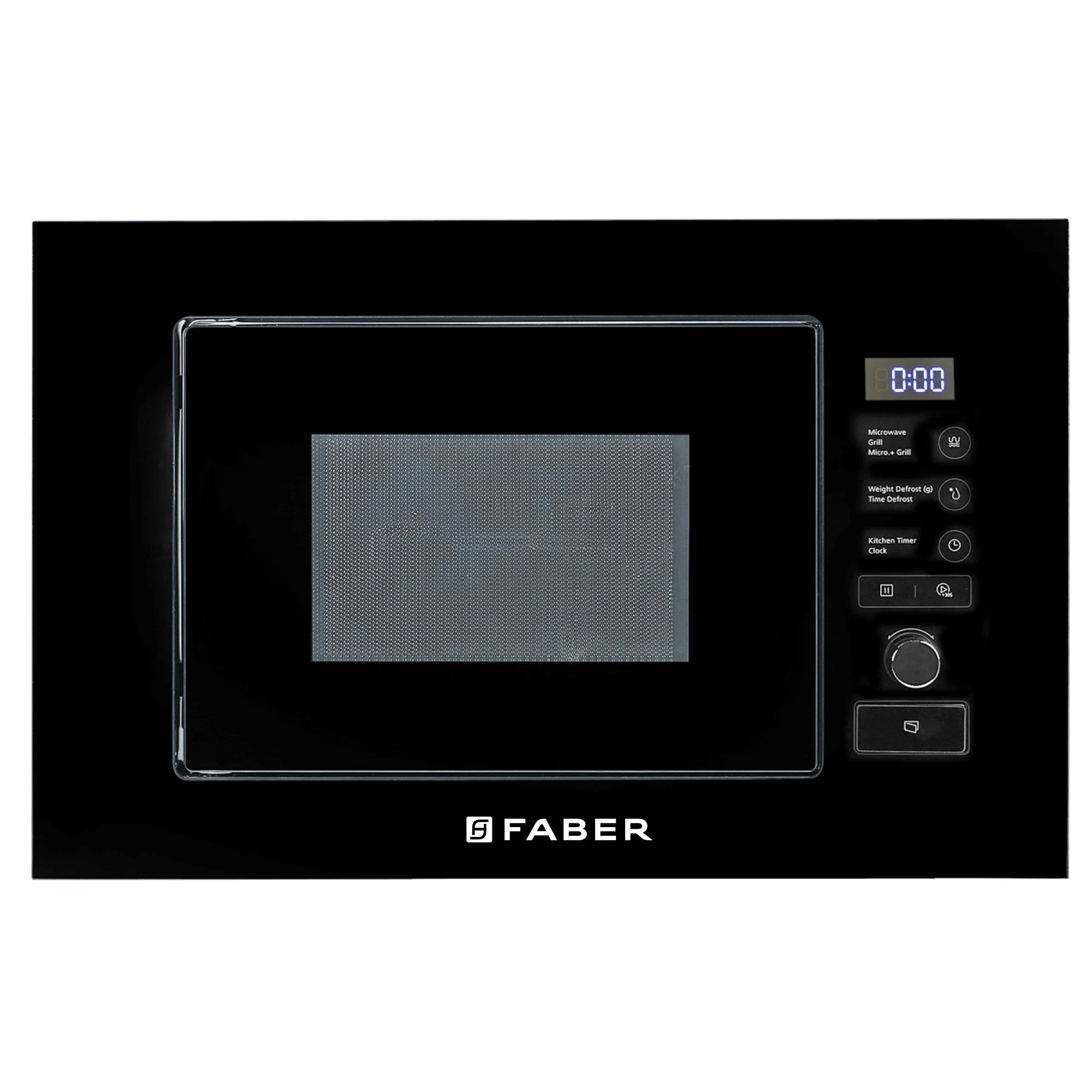 Faber 20L Built-In Microwave Oven | Touch Control, Auto Cook, Auto Power Off | Grill, Convection, Defrost & Combination | Black Finish | 1 Yr Warranty | FBIMWO 20 L SG BK