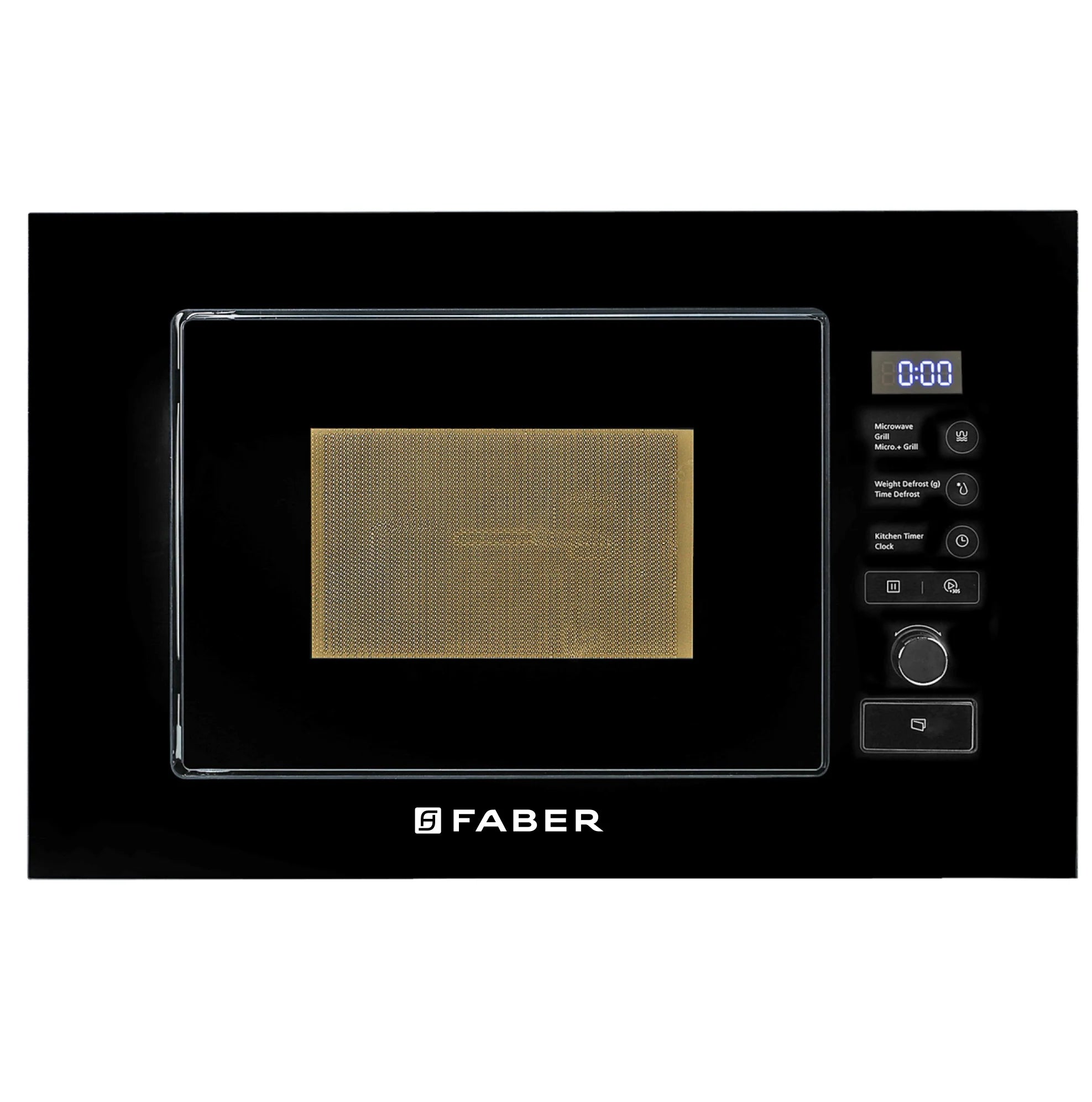 Faber 20L Built-In Microwave Oven | Touch Control, Auto Cook, Auto Power Off | Grill, Convection, Defrost & Combination | Black Finish | 1 Yr Warranty | FBIMWO 20 L SG BK