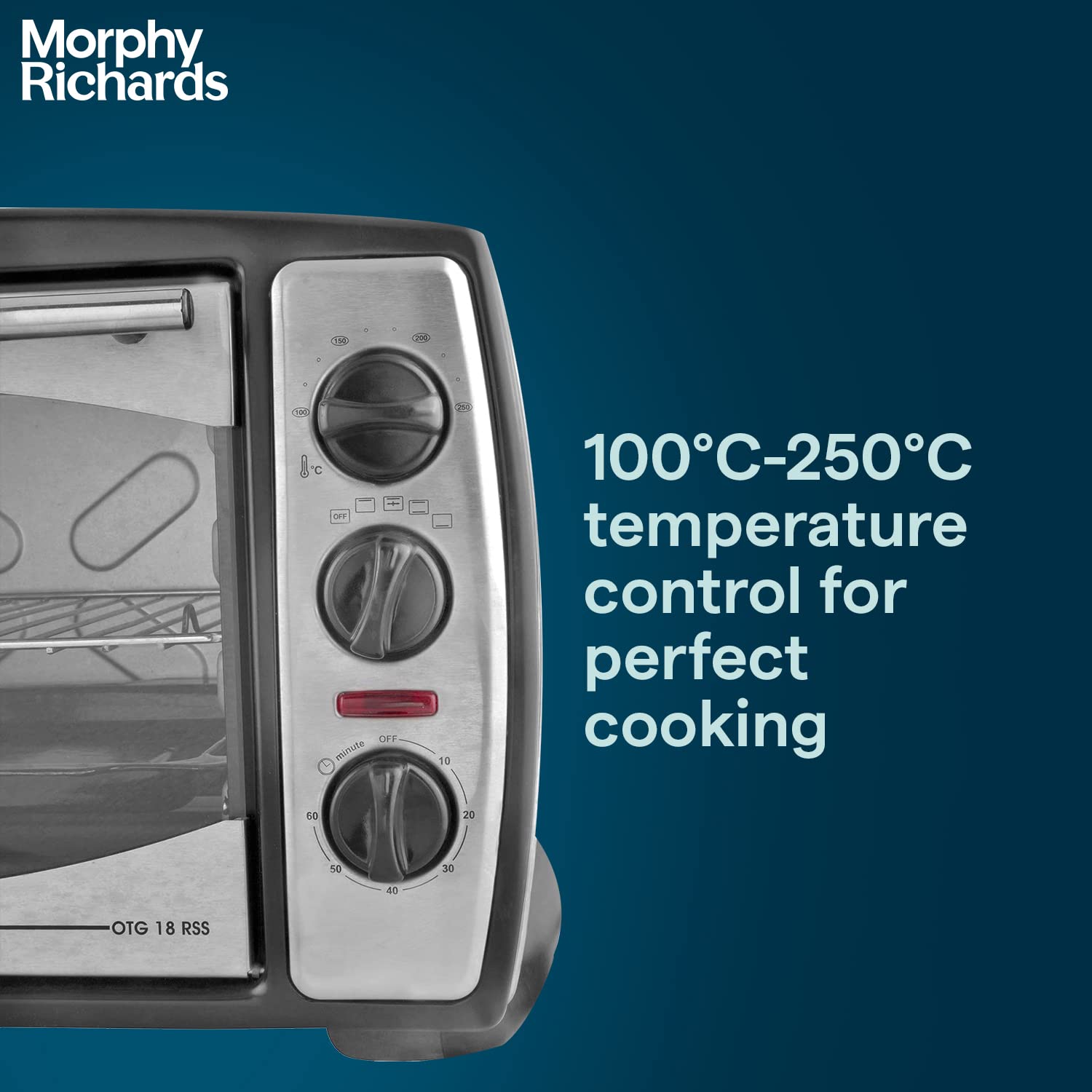 Morphy Richards Motorised Rotisserie Stay On Function Mirror Finish Door Stainless Steel Body Oven Toaster Griller RSS - 28 Liter (Black),1600 Watts