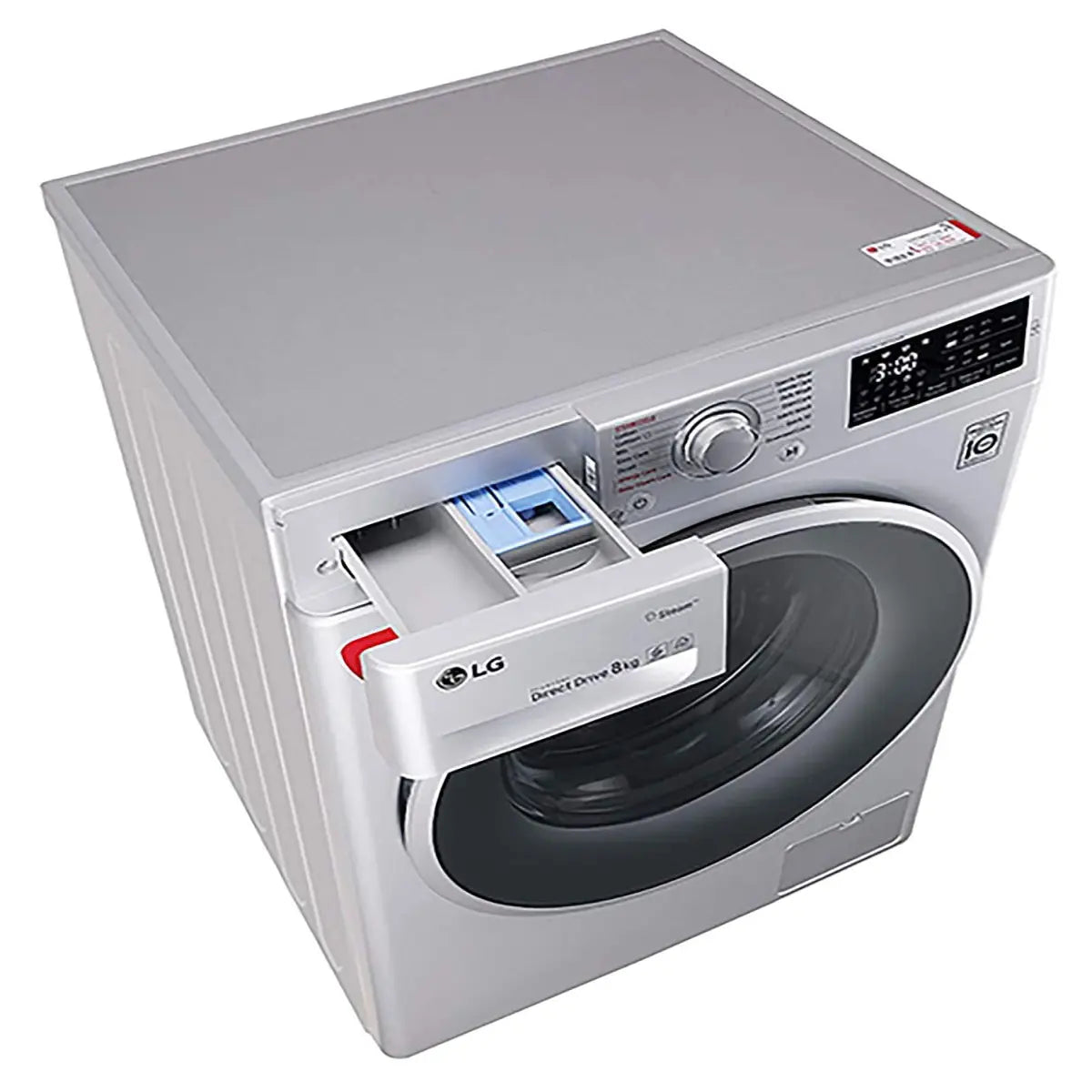 LG 8.0 Kg Inverter Fully-Automatic Front Loading Washing Machine (FHT1208SNL, Luxury Silver)