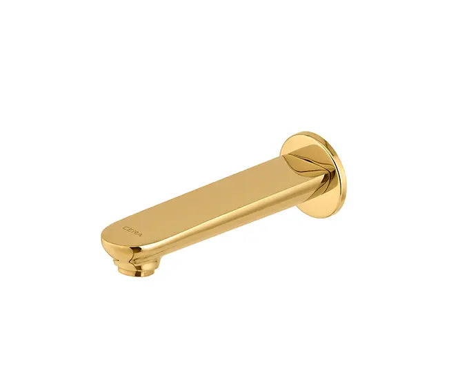 Cera F1018661FG Lustre Brooklyn French Gold Finish Quarter Turn Bath Tub Spout With Wall Flange