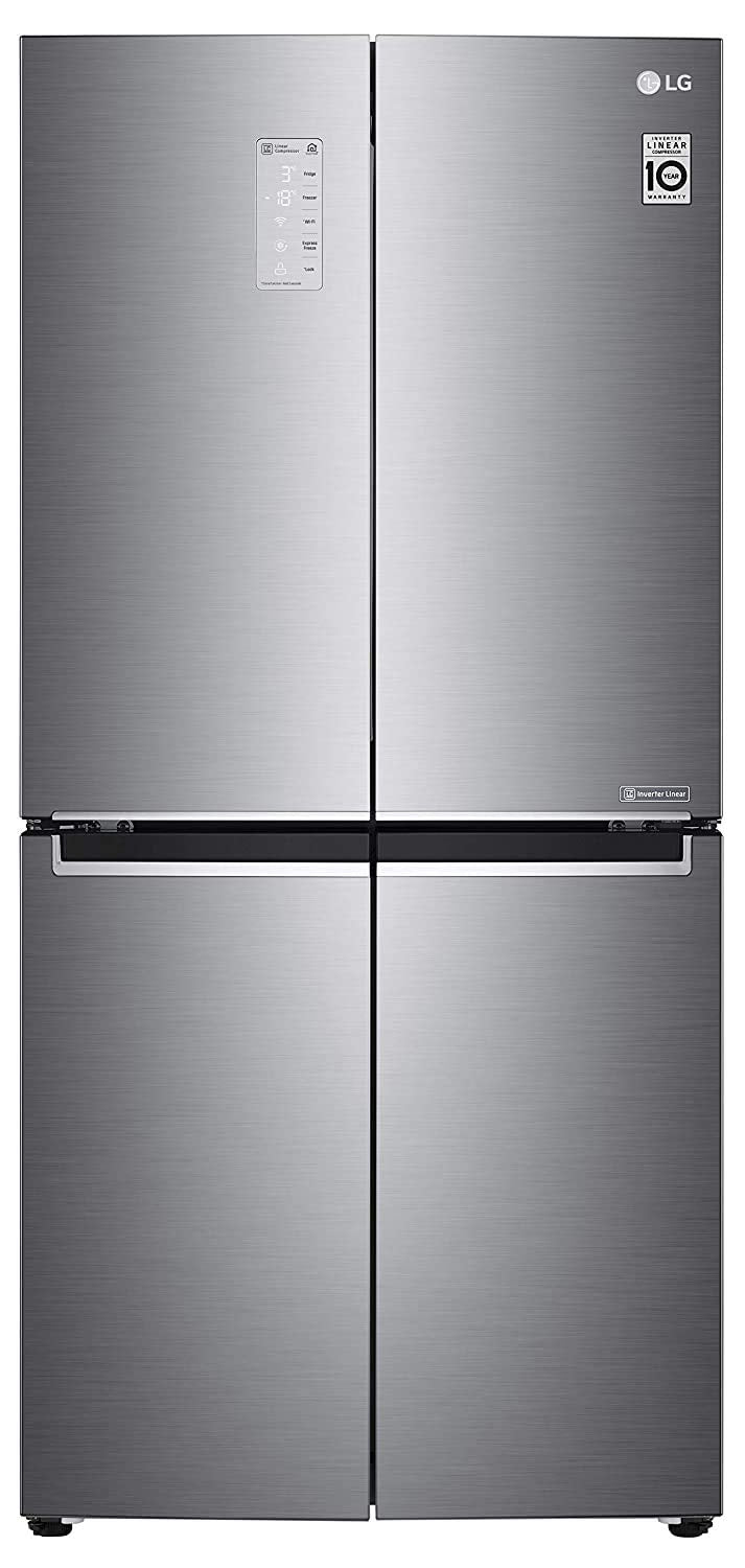 LG 594 L Frost-Free Inverter Linear Wi-Fi Side-By-Side Refrigerator (GC-B22FTLPL, Platinum Silver III, Hygiene Fresh+ | Door Cooling+)