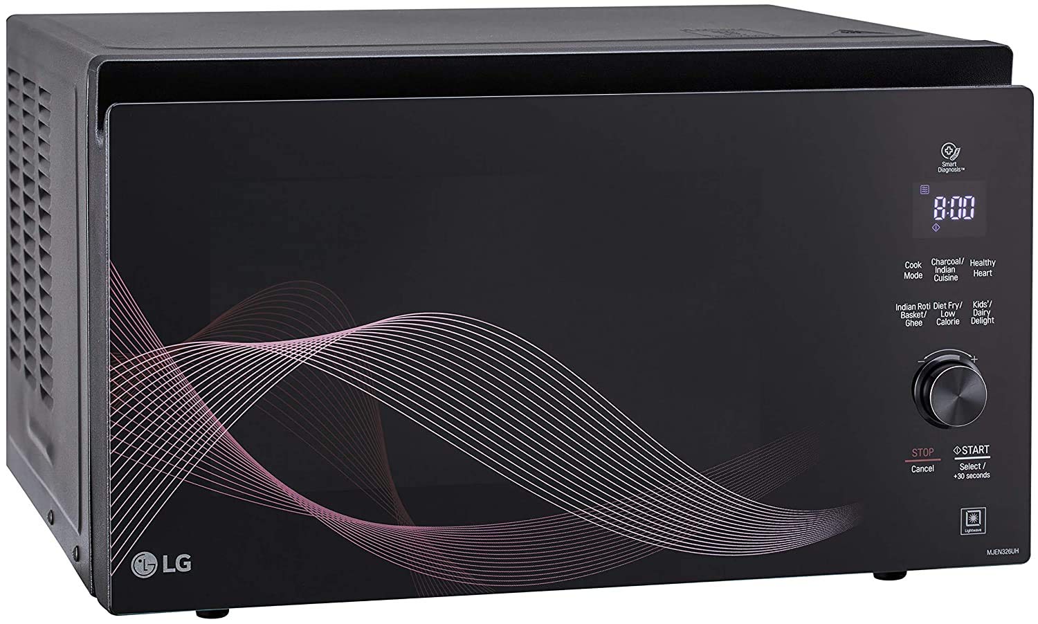 LG 32 L Charcoal Convection Healthy Heart Microwave Oven (MJEN326UH, Black)