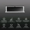 KAFF TOWNSVILLE 90: 90cm Ductless Wall Mount Chimney - Advanced Downdraft Technology, 1200m3/hr