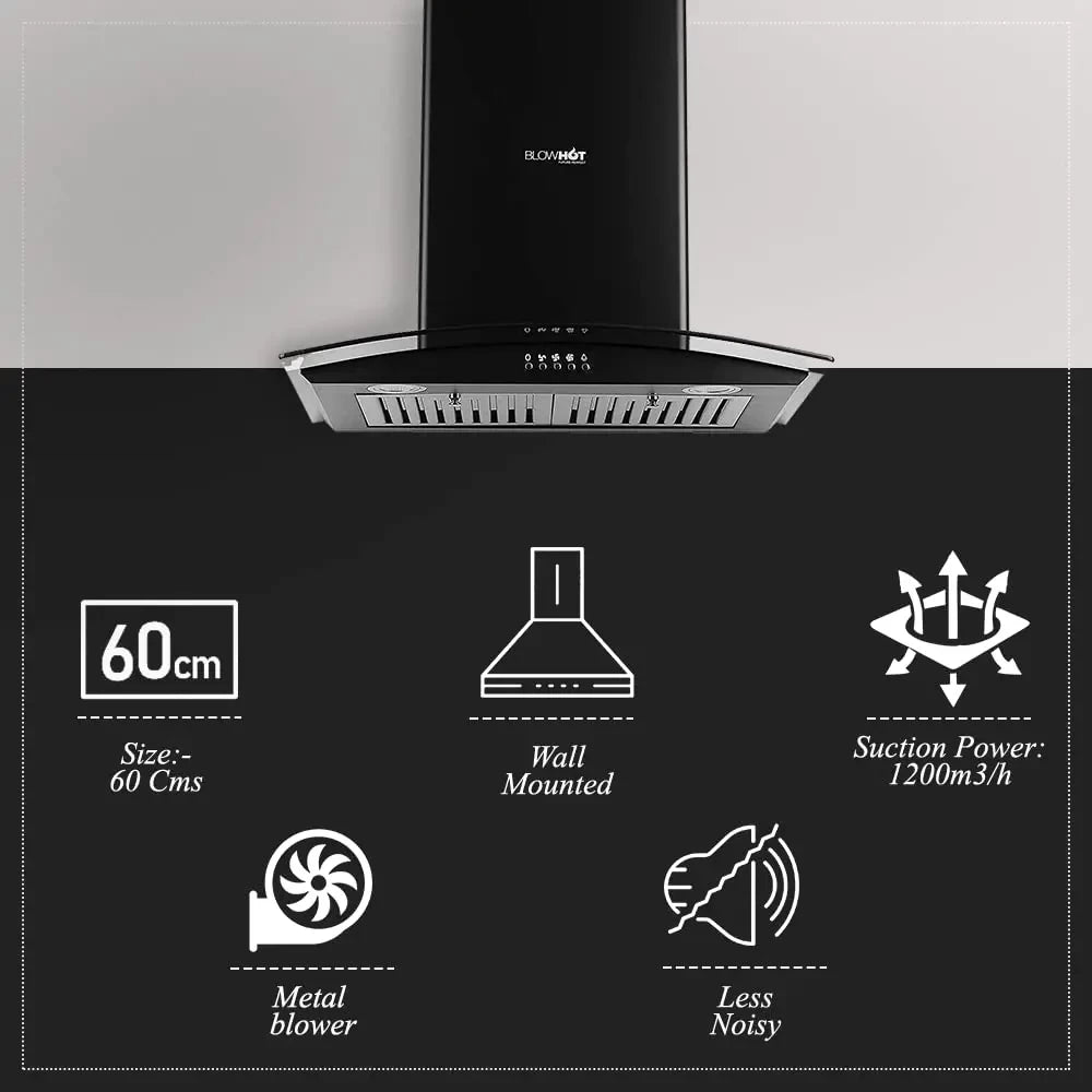BLOWHOT KITCHEN CHIMNEY ELECTRA-S-BPC 60 cm