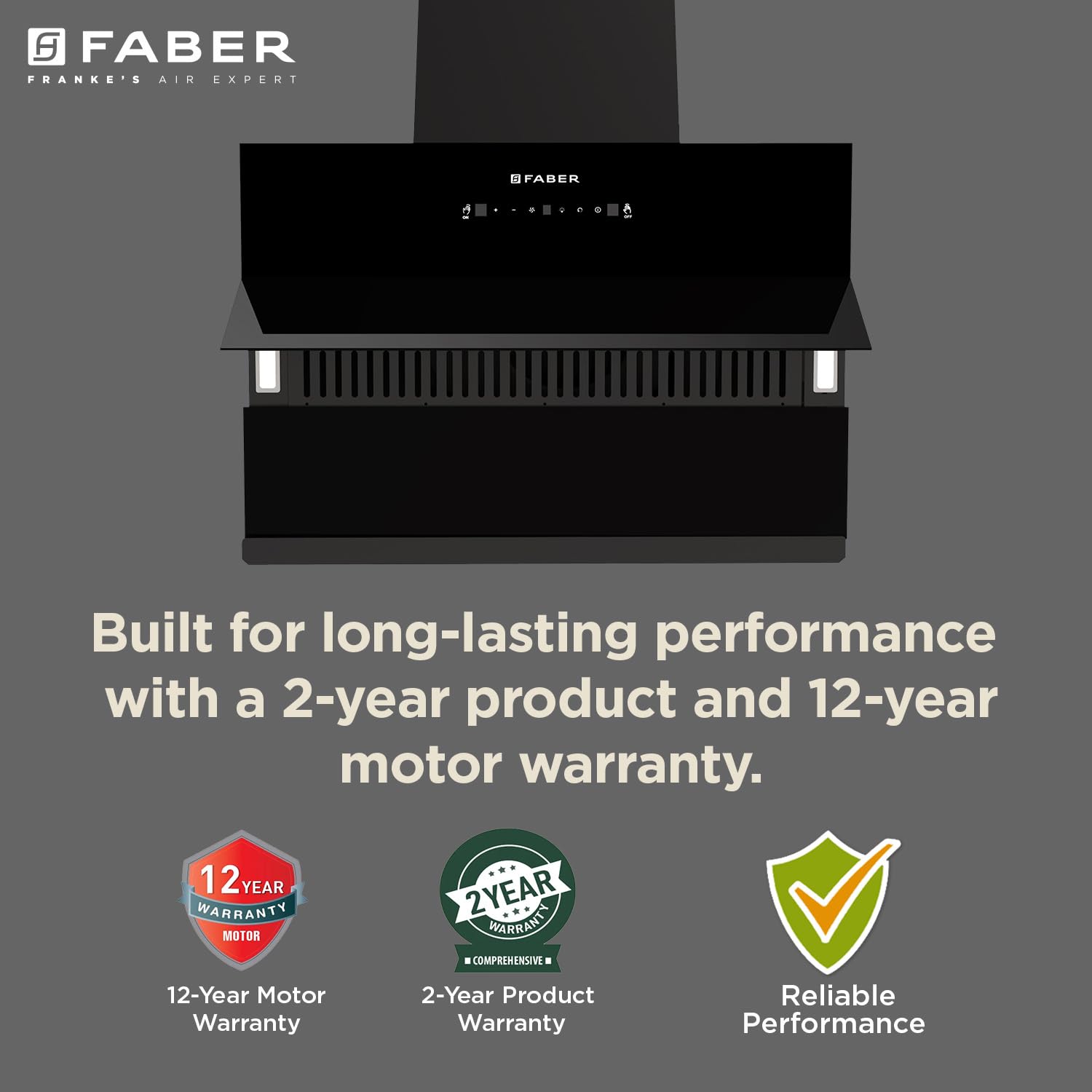 Faber Energy BLDC Autoclean Chimney 75cm | 1500m³/hr | 9 Speed Silent Hood | Energy Efficient | Filterless | Touch&Gesture Control | 12Yr Motor, 2Yr Comprehensive Warranty | FL SC HC BK IN 75
