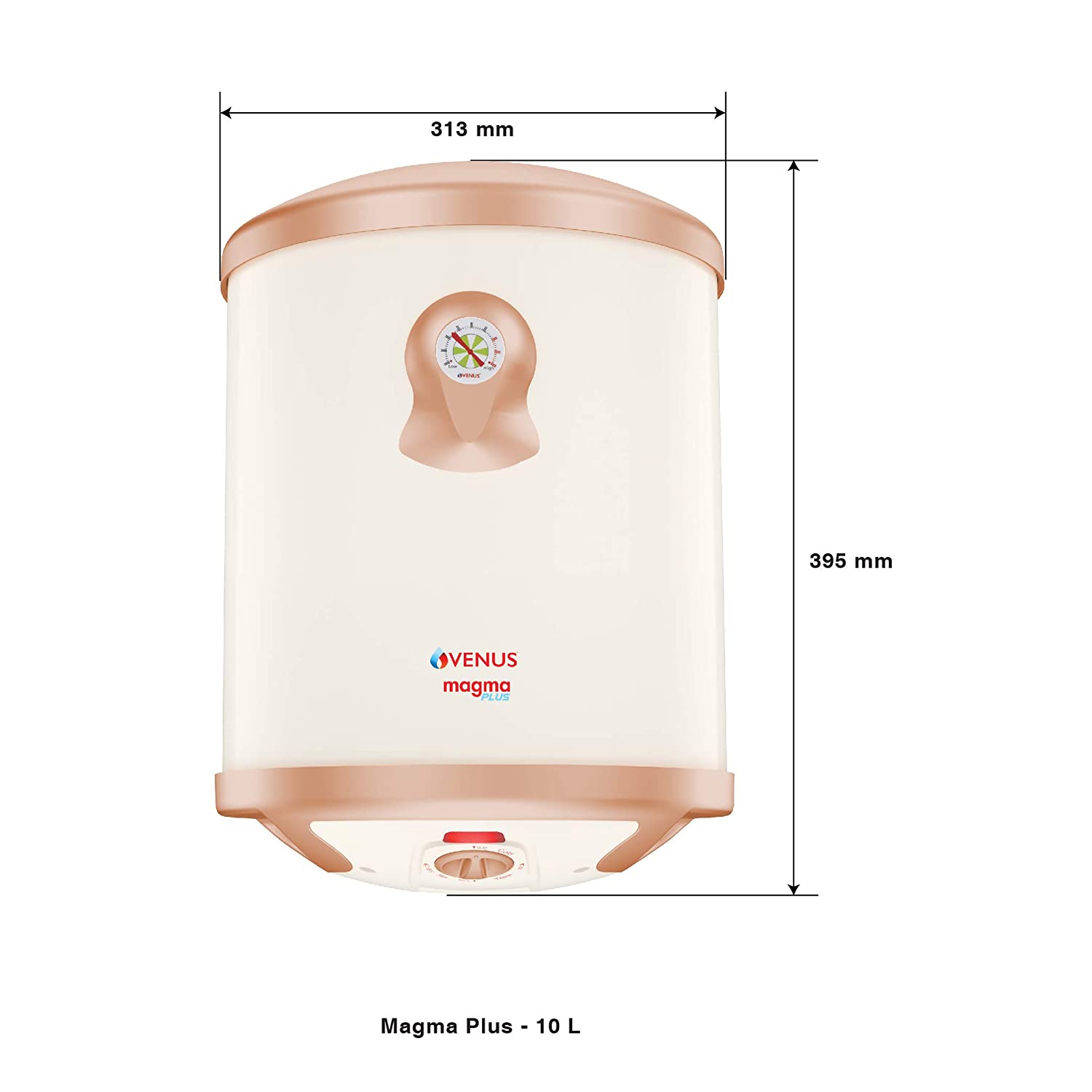 Venus Magma Plus 10GV 2000-Watt Water Heater (Ivory, BEE Star Rating - 4 Stars)