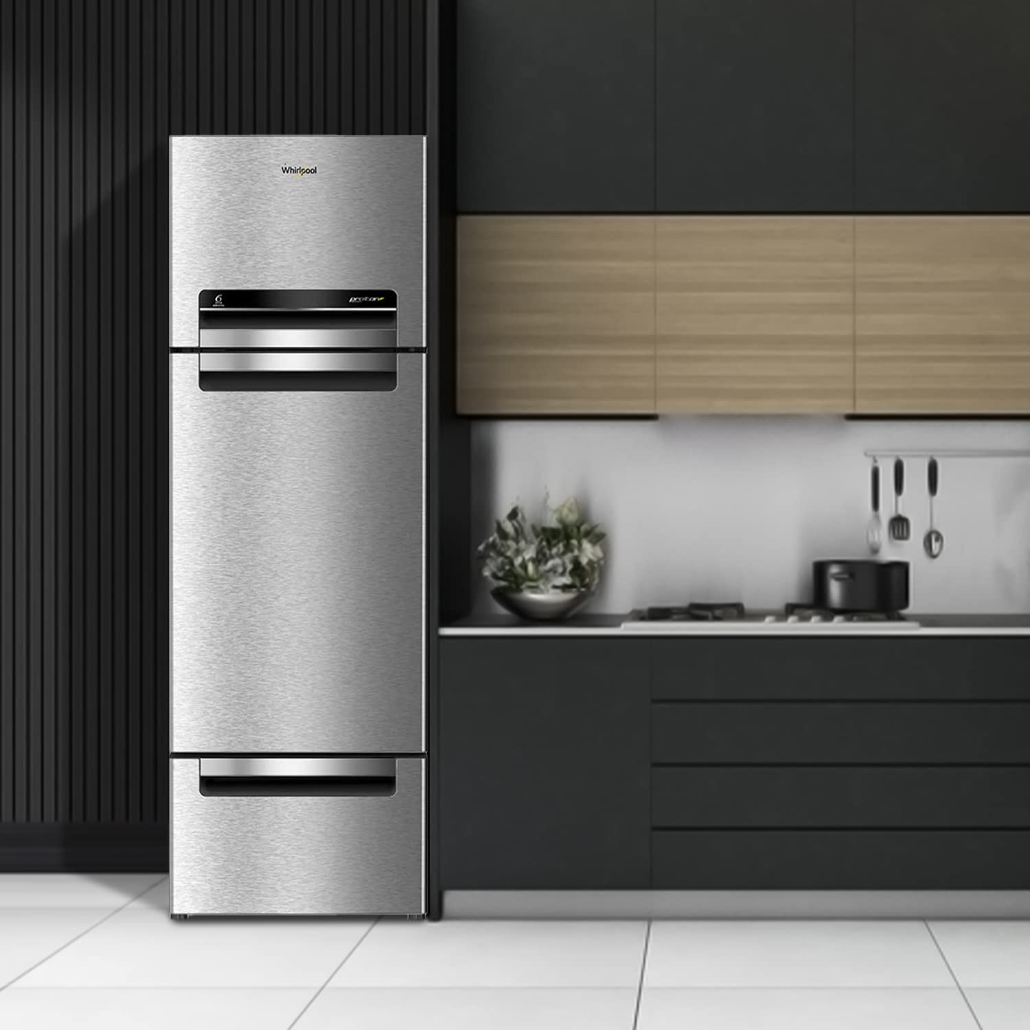 Whirlpool 260 L Frost Free Multi-Door Refrigerator(FP 283D Protton Roy, Alpha Steel)