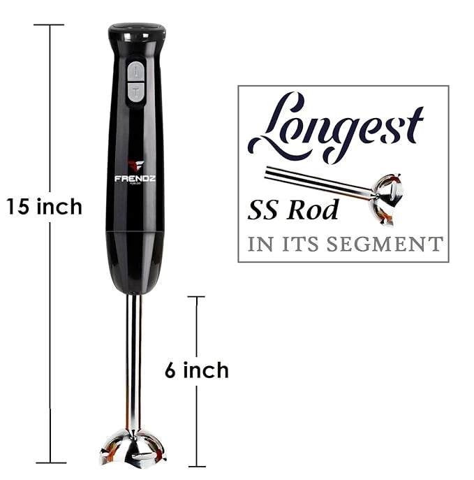 Frendz Forever Hand Blender, 400W (Black)