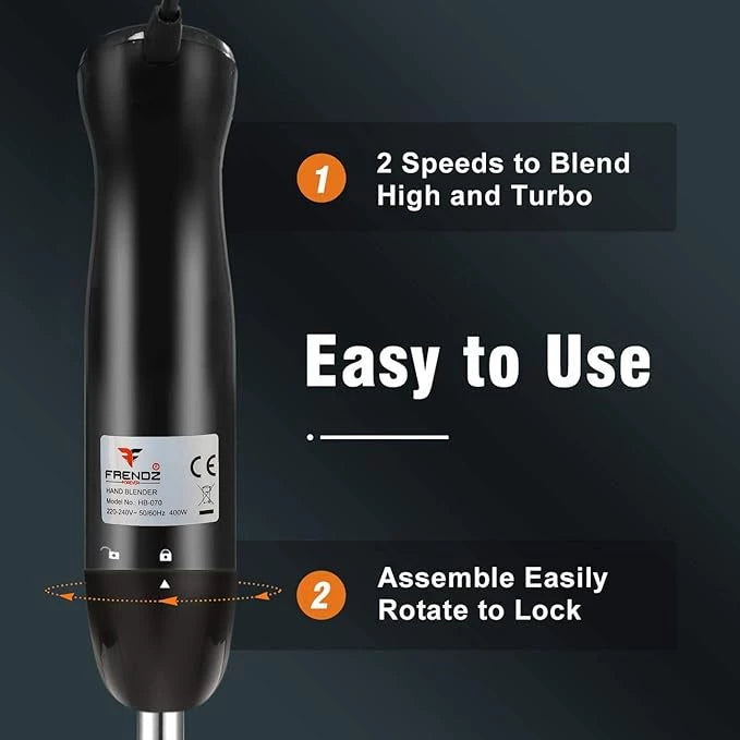 Frendz Forever Hand Blender, 400W (Black)