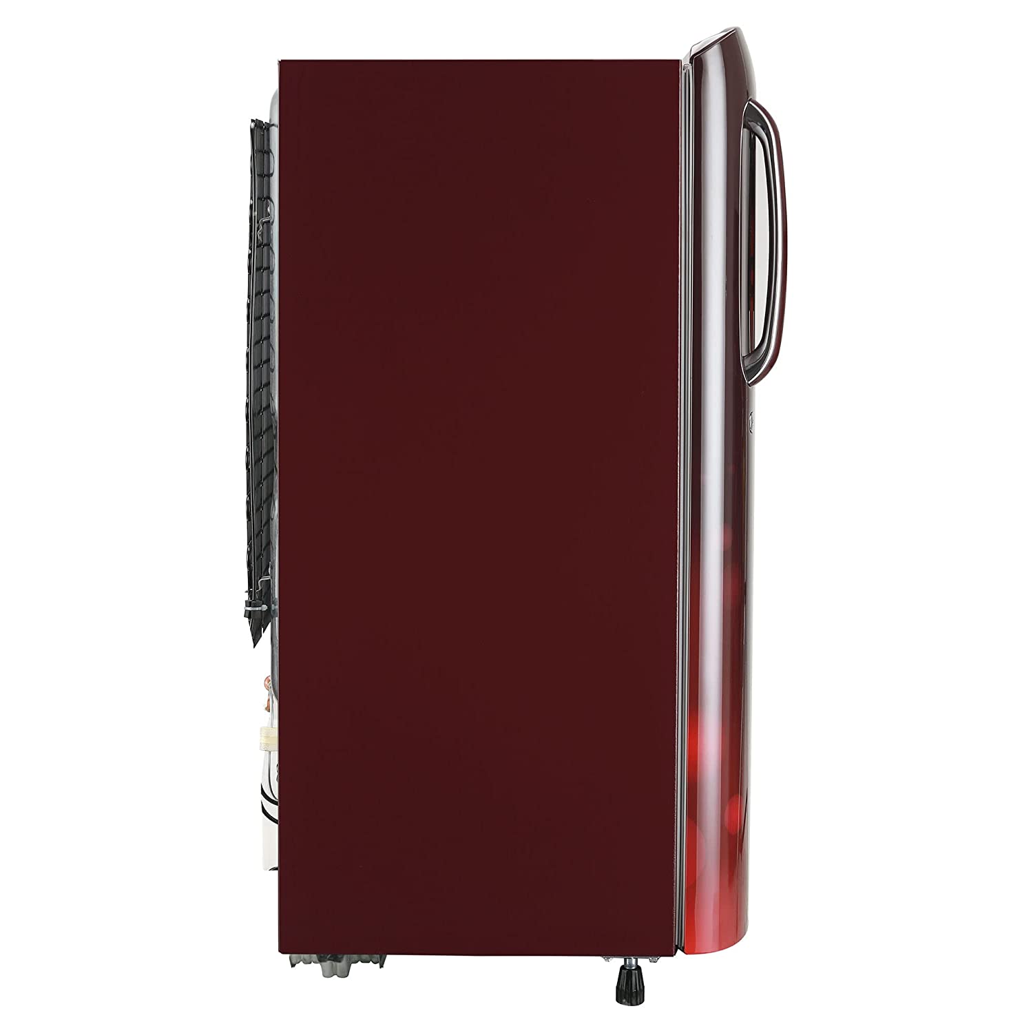 LG 185 L 3 Star Direct-Cool Single Door Refrigerator (GL-B201ASCD, Scarlet Charm, Moist 'N' Fresh)