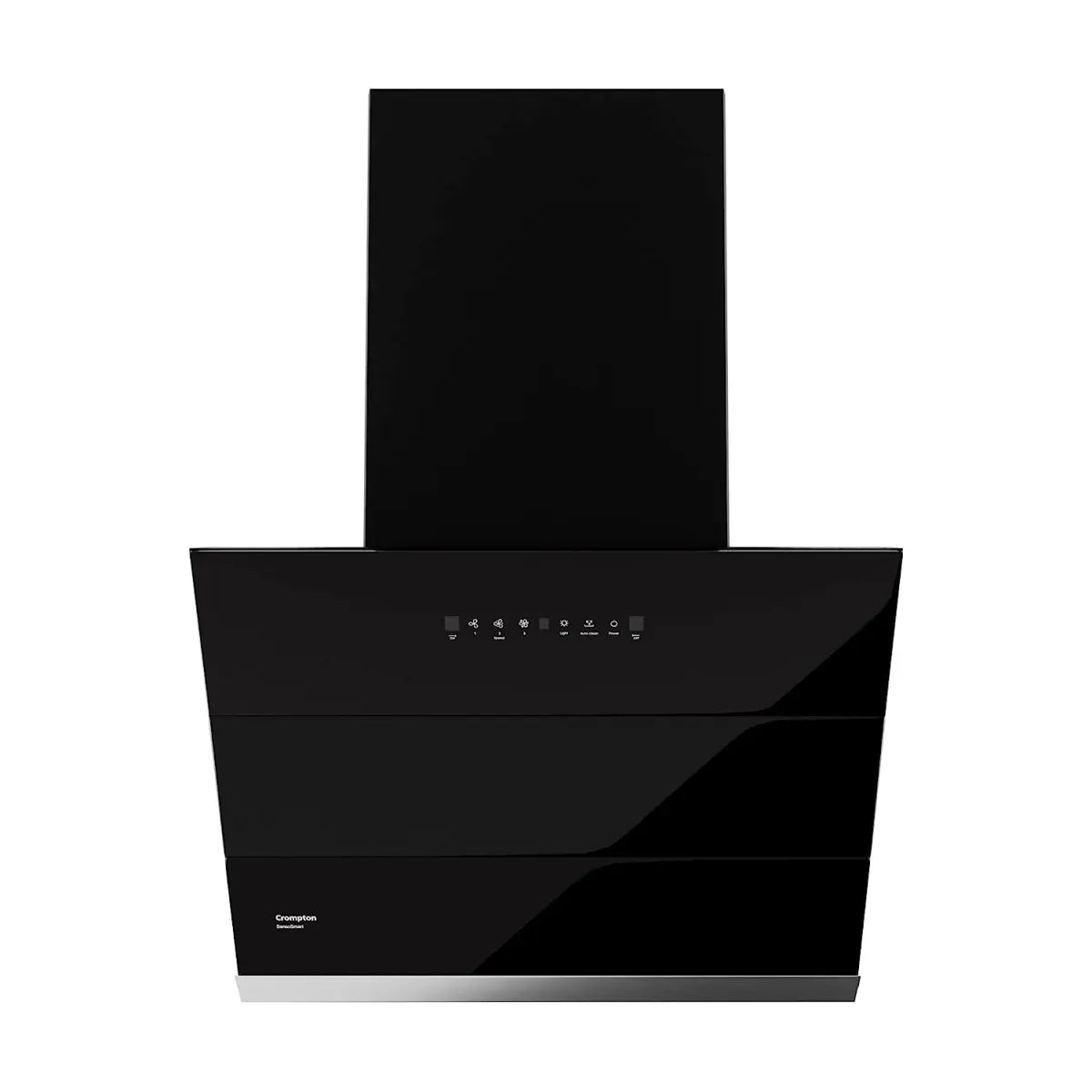 Crompton SensoSmart Inclined 60cm Chimney Filterless (Black), Free installation&Ducting kit,1290 m³/hr (CHD-SSI60FLE-MBL)