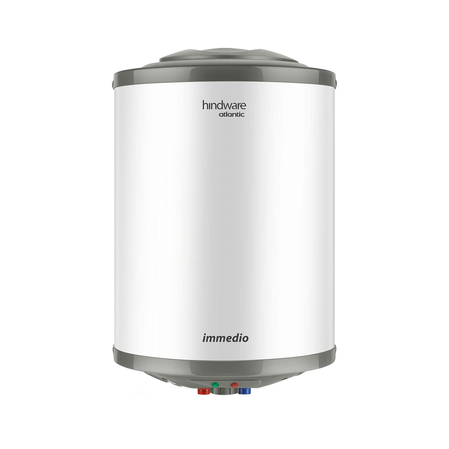 Hindware Atlantic Immedioâ  15L Water Heater, Wall Mounting, White & Grey