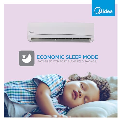 Midea 1.5 Ton 5 Star AI Gear Inverter Split AC (Copper, Convertible 4-in-1 Cooling,HD Filter with Auto Cleanser, 2024 Model,SANTIS PRO ROYAL, MAI18SR5R34W0,White)