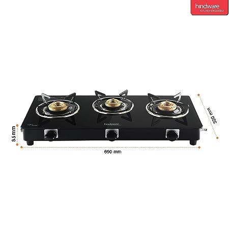 HINDWARE Brio Plus 3B Glass Cooktop