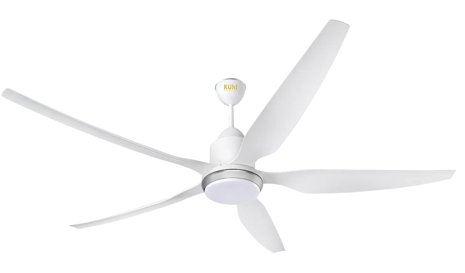 Kühl Galaxis G5 Stylish BLDC Fan 5 Aerodynamic Blades Alexa/Voice Enabled With Point Anywhere LCD Remote 5 Star White