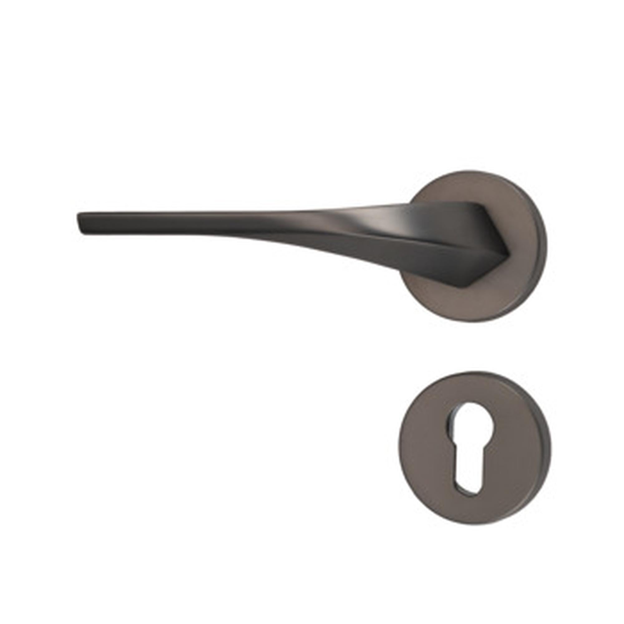 hafele901.79.584  MBK Spica Lever Handle On Rose With EPC Escutcheons