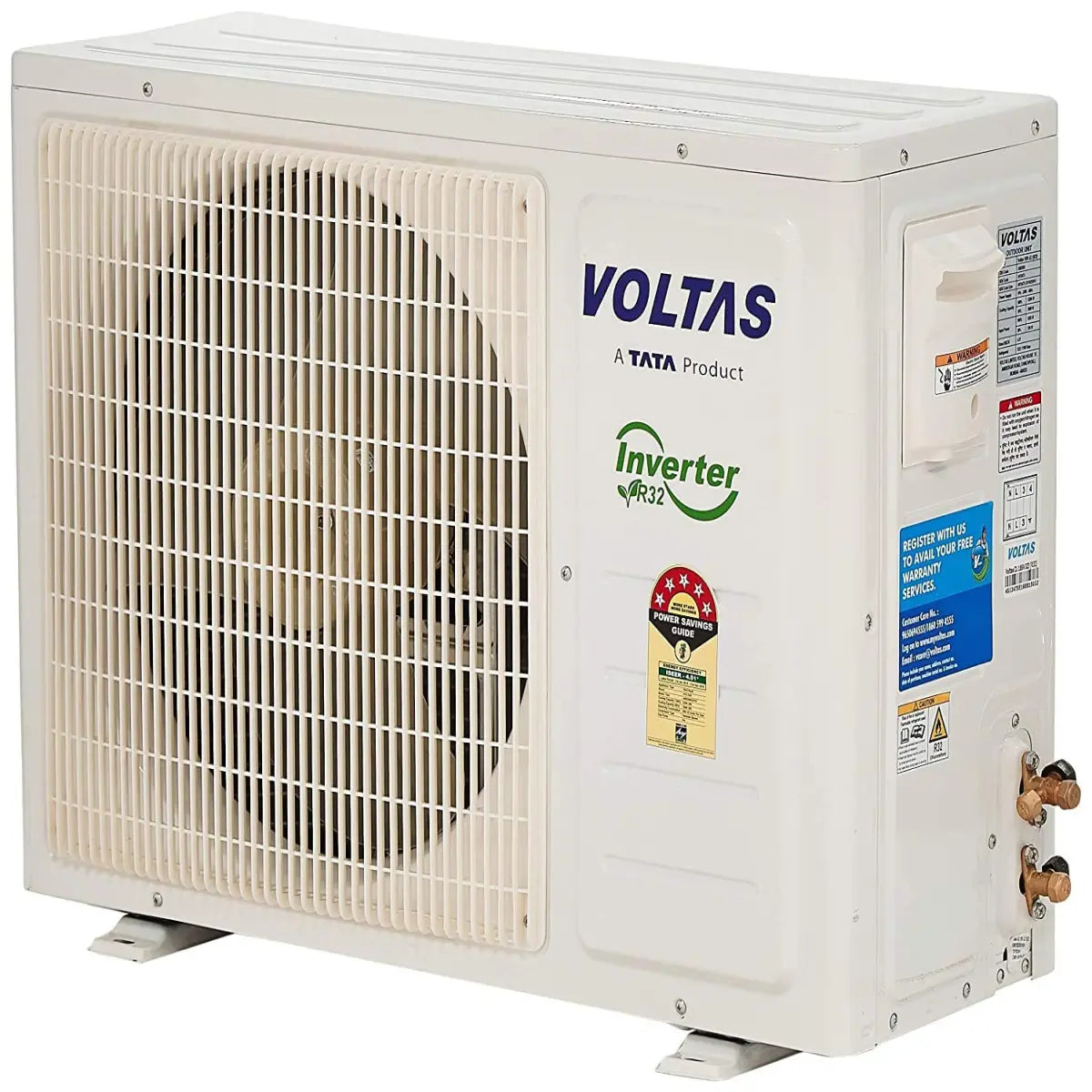 Voltas 1.5 Ton 5 Star Inverter Split AC (Copper, PM 2.5 Filter, 2022 Model,185V JZJT, White)