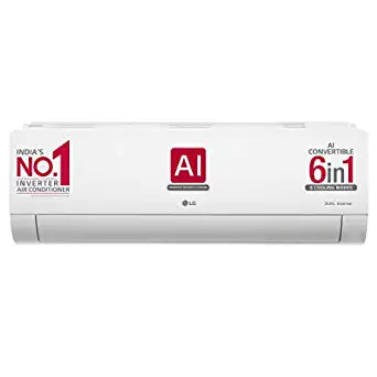 LG 1 Ton 5 Star Inverter Split AC White (Copper Condenser, RS-Q14KNZE)