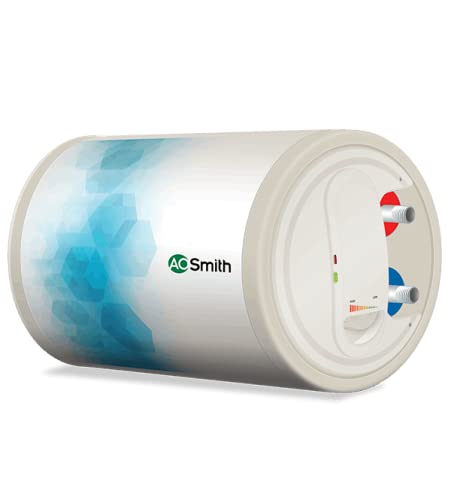 AO Smith Elegance Slim Horizontal Geysers White 15L