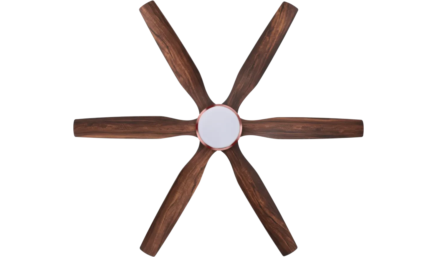 Kühl Galaxis G6 1670mm Stylish BLDC Fan 6 Aerodynamic Blades Alexa/Voice Enabled With Point Anywhere LCD Remote 5 Star Teak