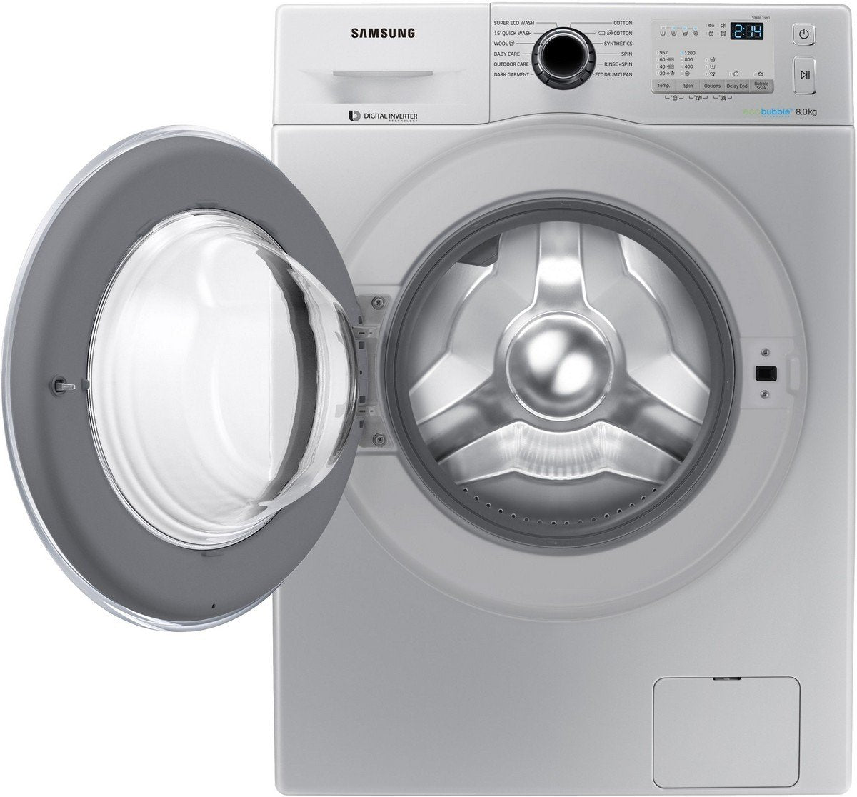 Samsung 8kg Fully-Automatic Front Load Washer (WW80J4213GS/TL)