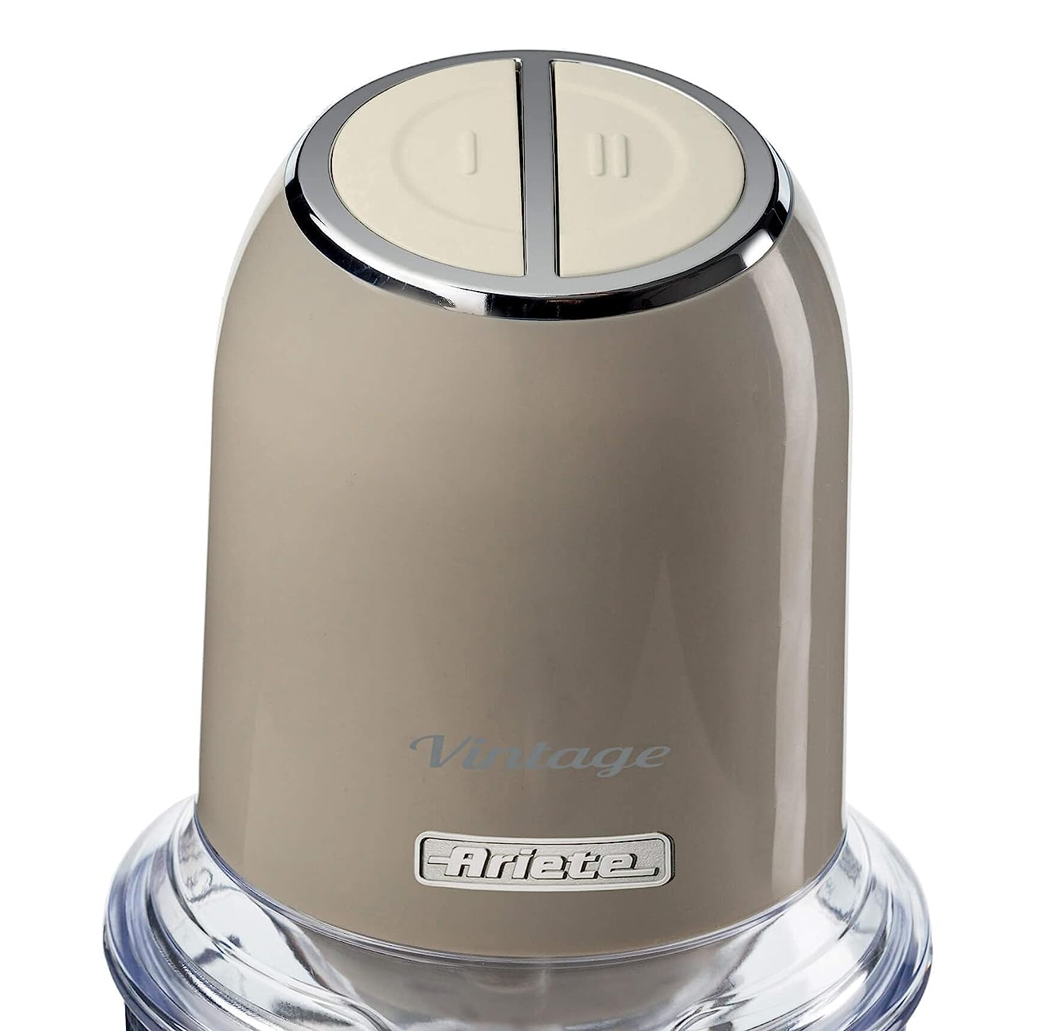 Ariete 438, Vintage chopper, ice crusher, 2 speeds, 4 stainless steel blades, 600 ml, 400 W, Beige