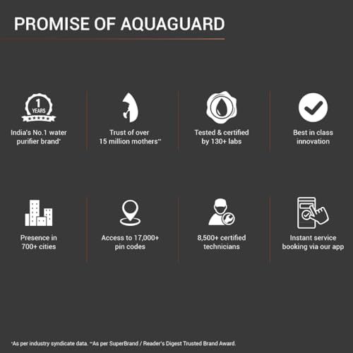 Aquaguard Superio UV+UF Water Purifier With Active Copper Tech & Stainless Steel Tank | Suitable For Municipal Water, Not Suitable For Borewell/Tanker Water | Free Installation | 2 Free Servi