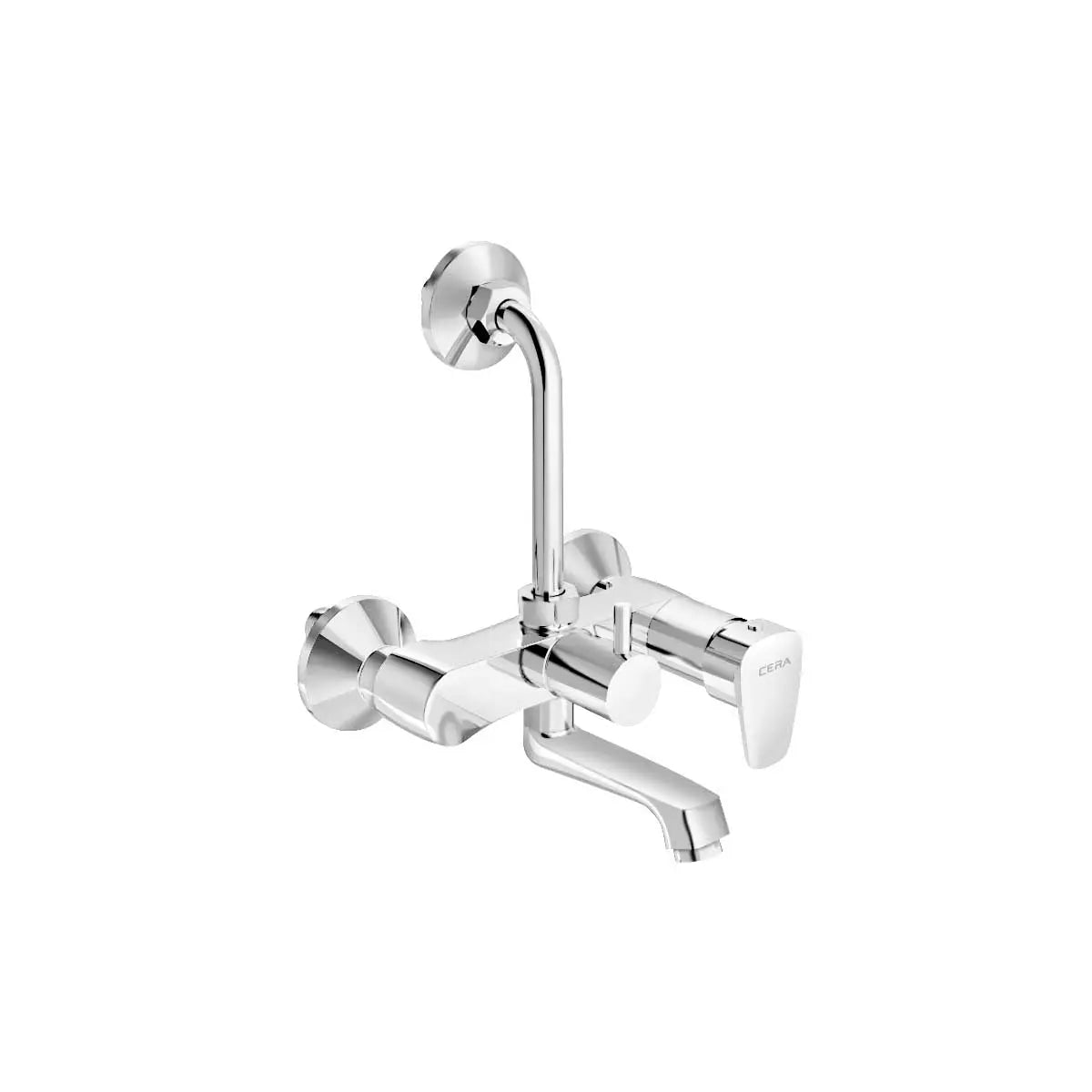 Cera F1020411 Vine Single Lever Wall Mixer Silver Colour