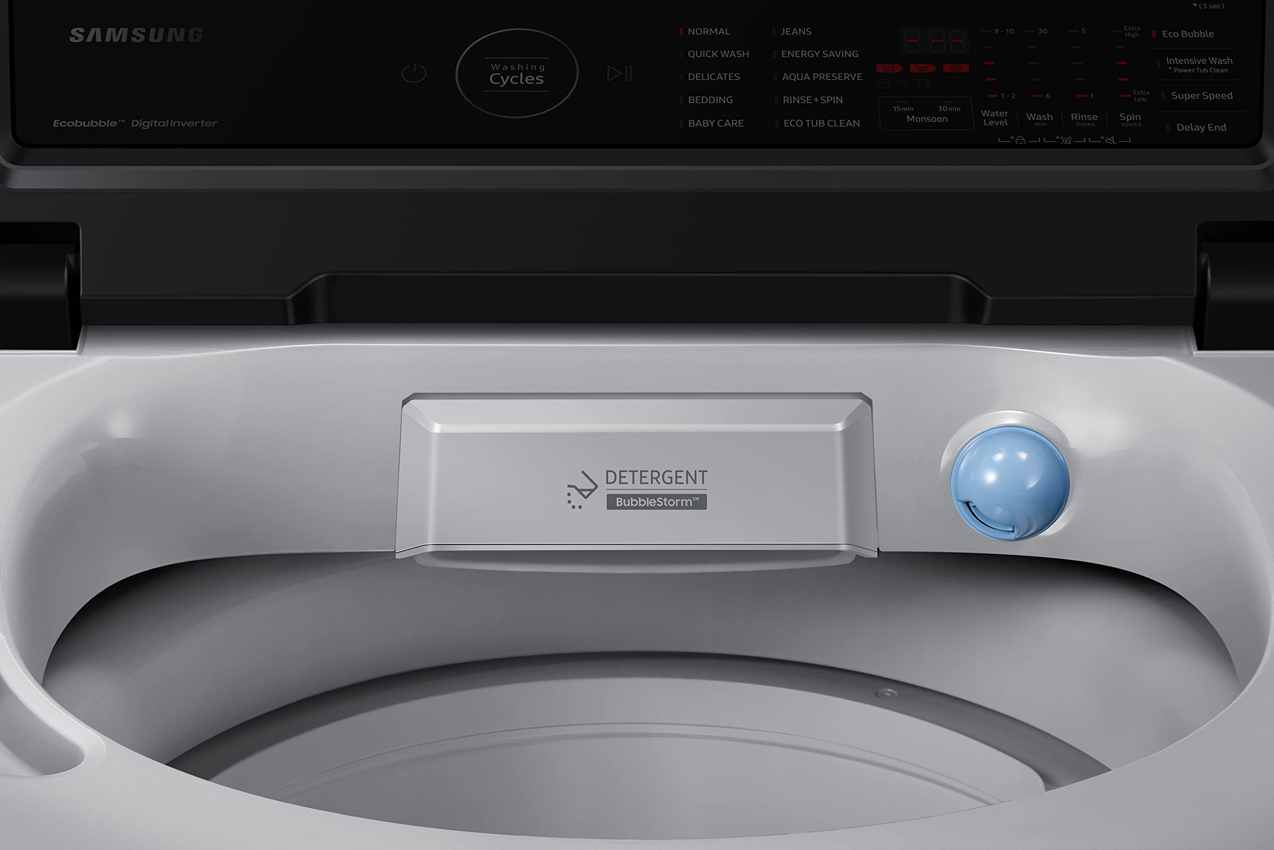 Samsung 9.0 5 star Fully Automatic Top Load Washing Machine Appliance (WA90BG4545BYTL,Lavender Gray)