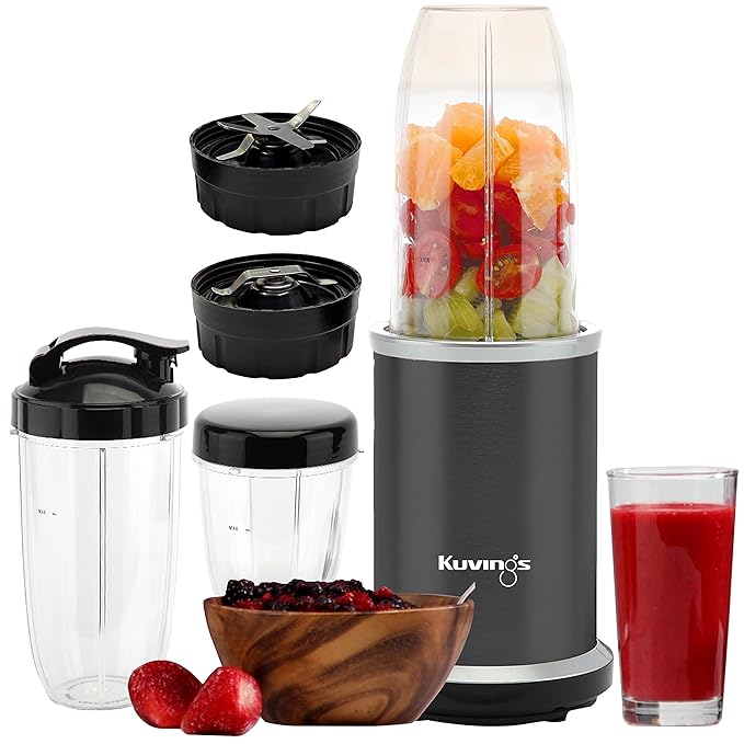 Kuvings New 2025 Nutri Blender PRO 2.0 Ferrari Red, Powerful 1000 W Motor, Upgraded 2 Blade Set for Wet & Dry, 2 Jars, Longest Warranty 7 Yrs, Mixer/Grinder/Smoothie Maker
