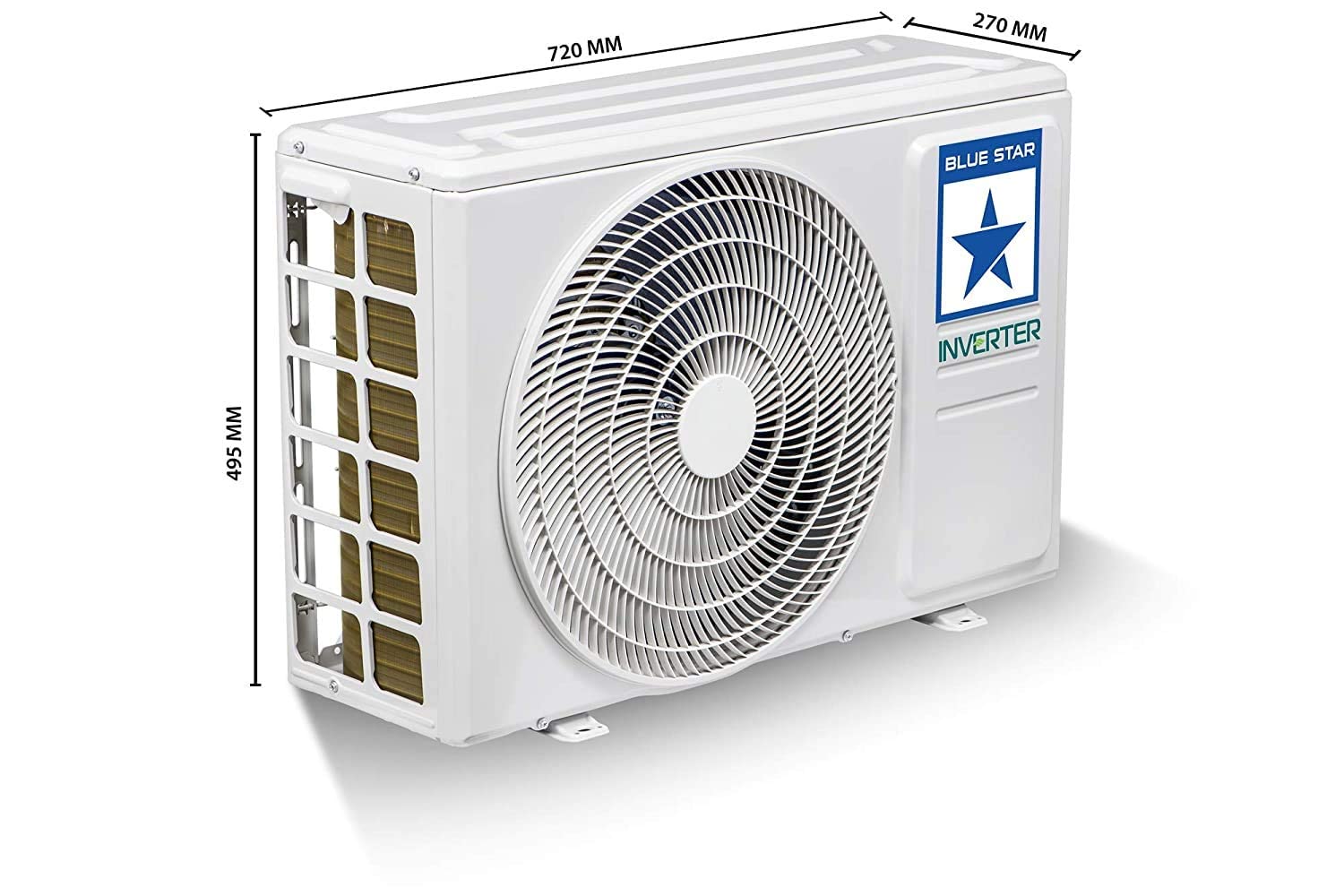 Blue Star Inverter Split Ac Ic309Rbtu 0.8Ton 3Star White