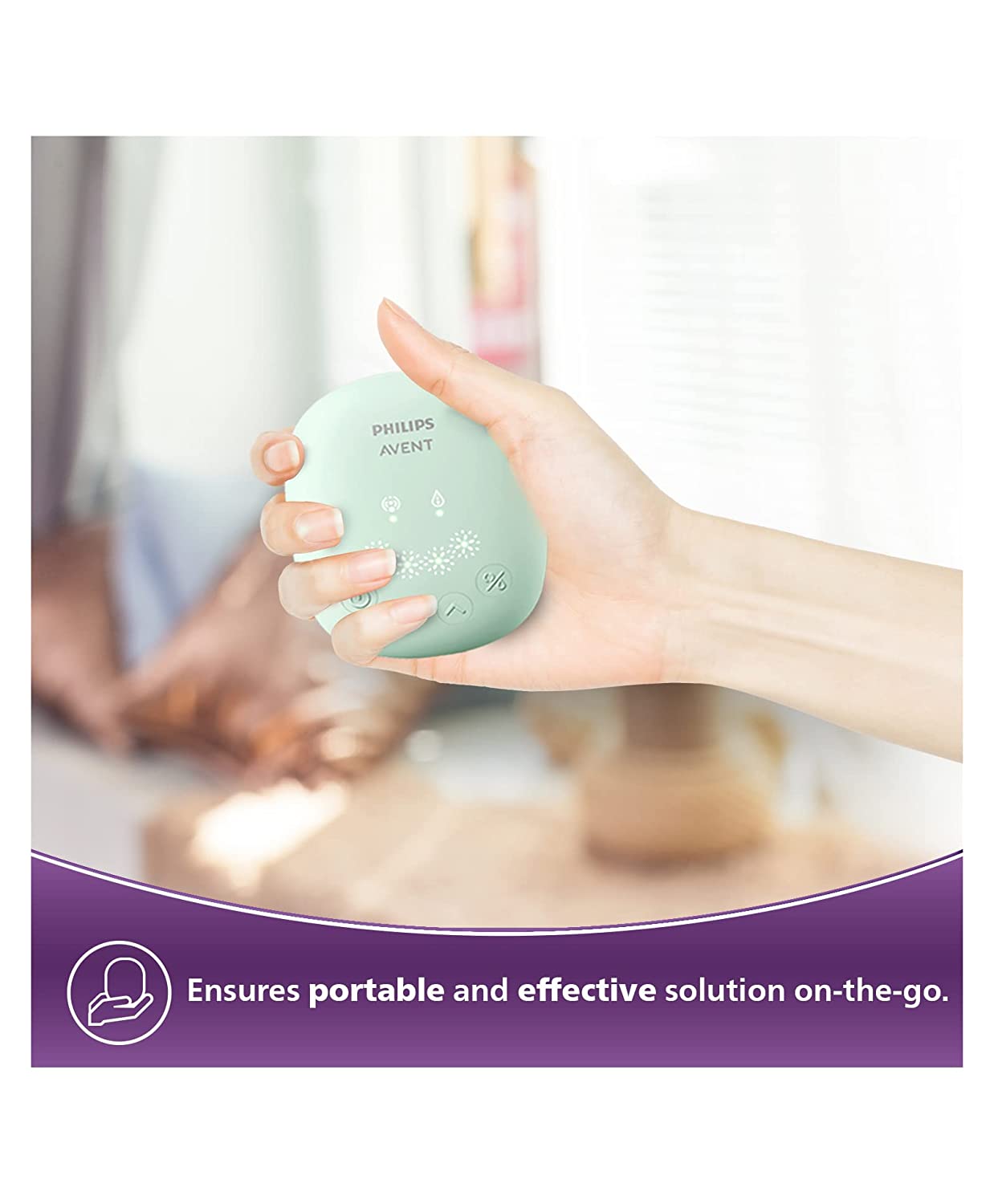 Philips Avent Single Electric Breast Pump SCF323/11 | Soft adaptable cushion | Gently stimulates milk flow | 4 massage modes | Memory function remembers last setting | Portable design