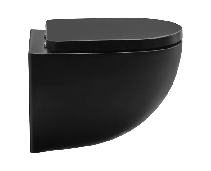 Cera S1044144MB Carnival Rimless Matt Black 510x365 mm Wall Hung EWC