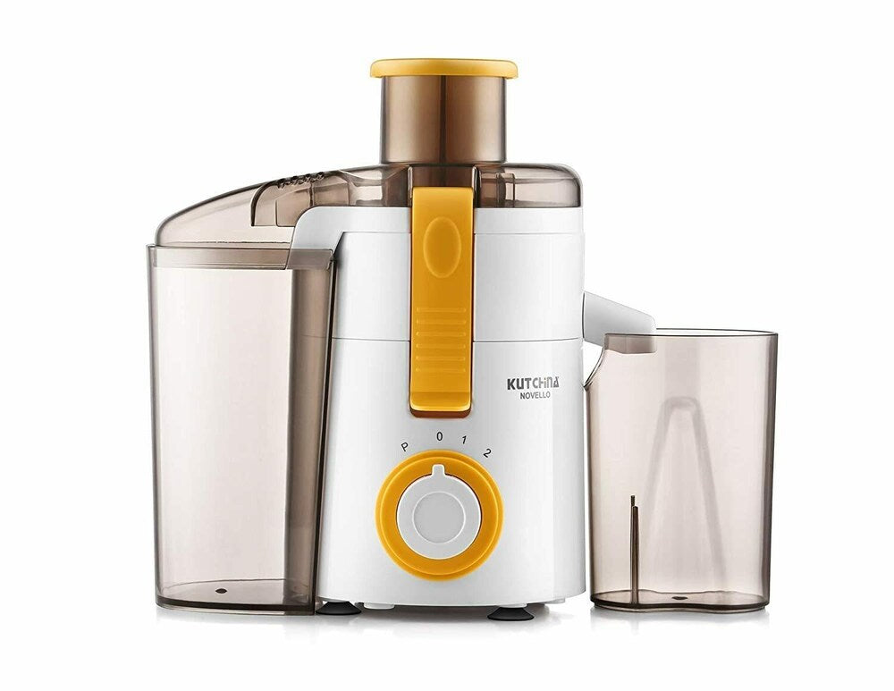 Kutchina Novello Centrifugal Juicer with Pulp Container 450 Watts Yellow