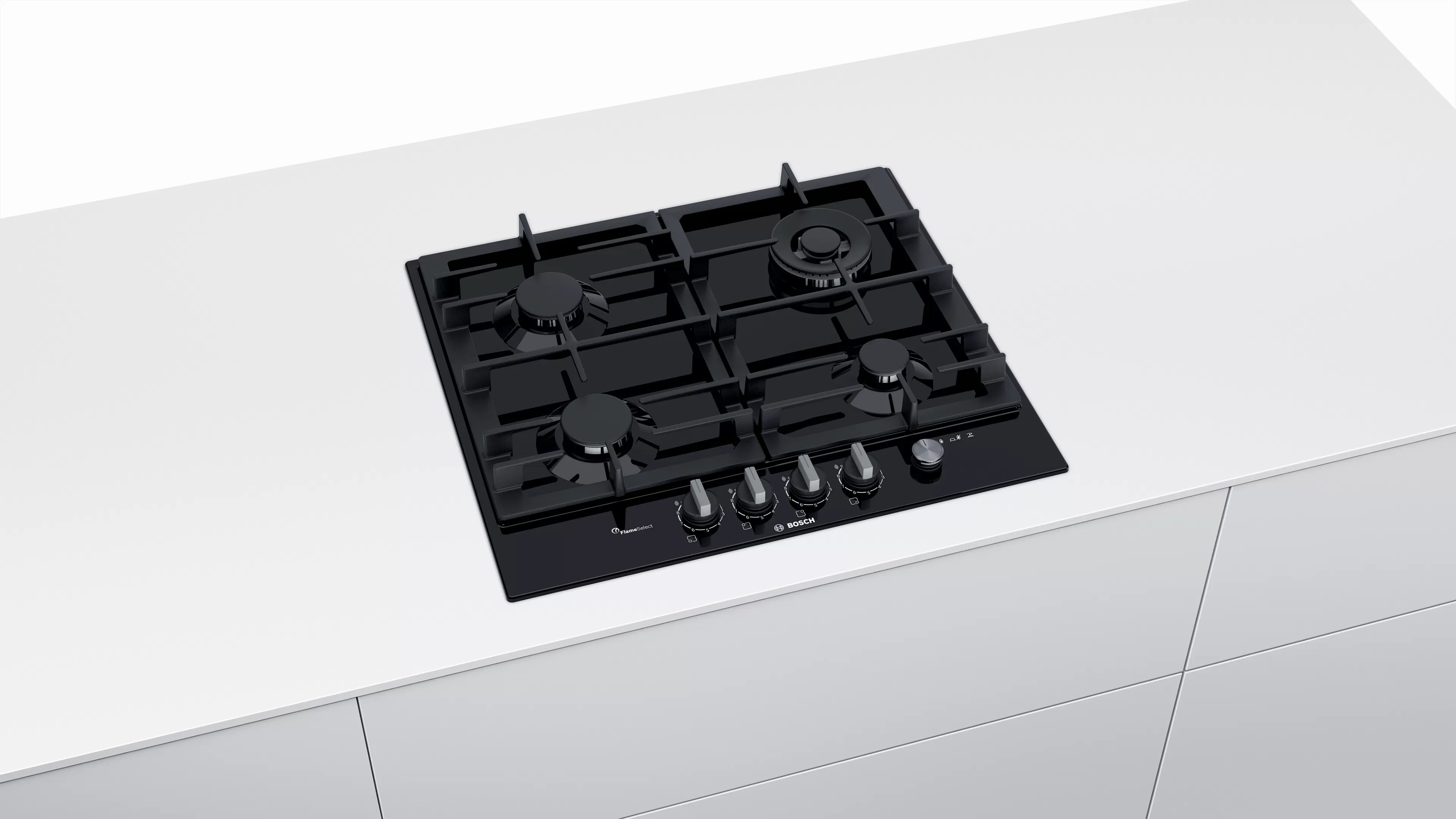 Bosch PCH6A6M90I Series 6 Gas hob 60 cm Black