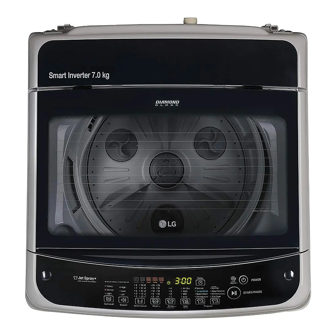 LG 7.0 Kg Inverter Fully-Automatic Top Loading Washing Machine (T8077NEDL5, STS-VCM)