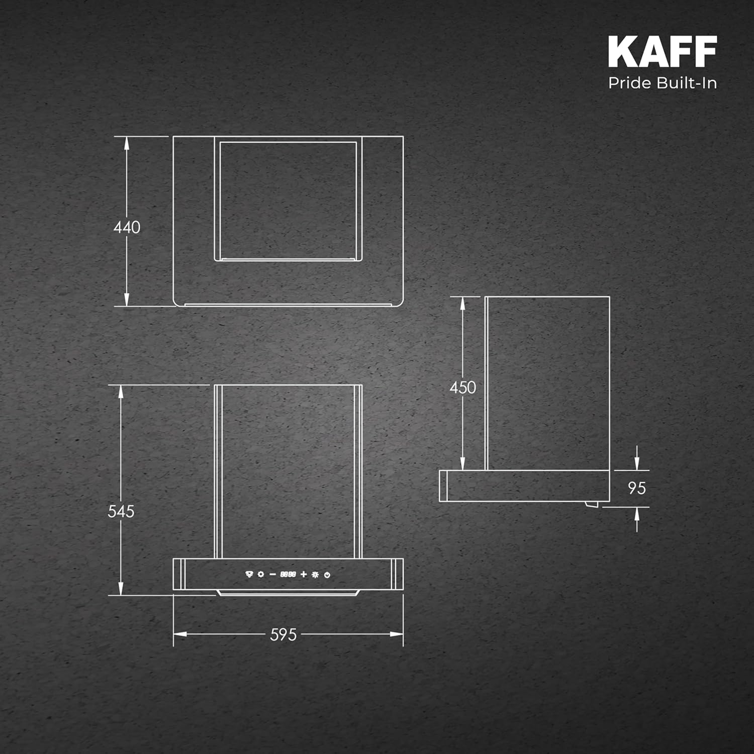 KAFF XPRO 60cm Kitchen Chimney | 1400 m³/hr Suction | Filterless Auto Clean | Motion Sensor & Touch Control