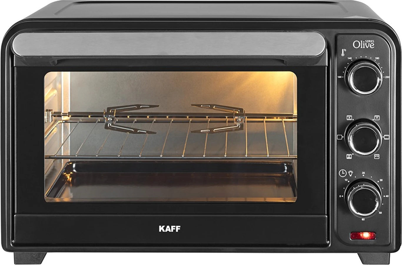 Kaff 30-Litre Oven Toaster Grill OTG OLOT 30, Black