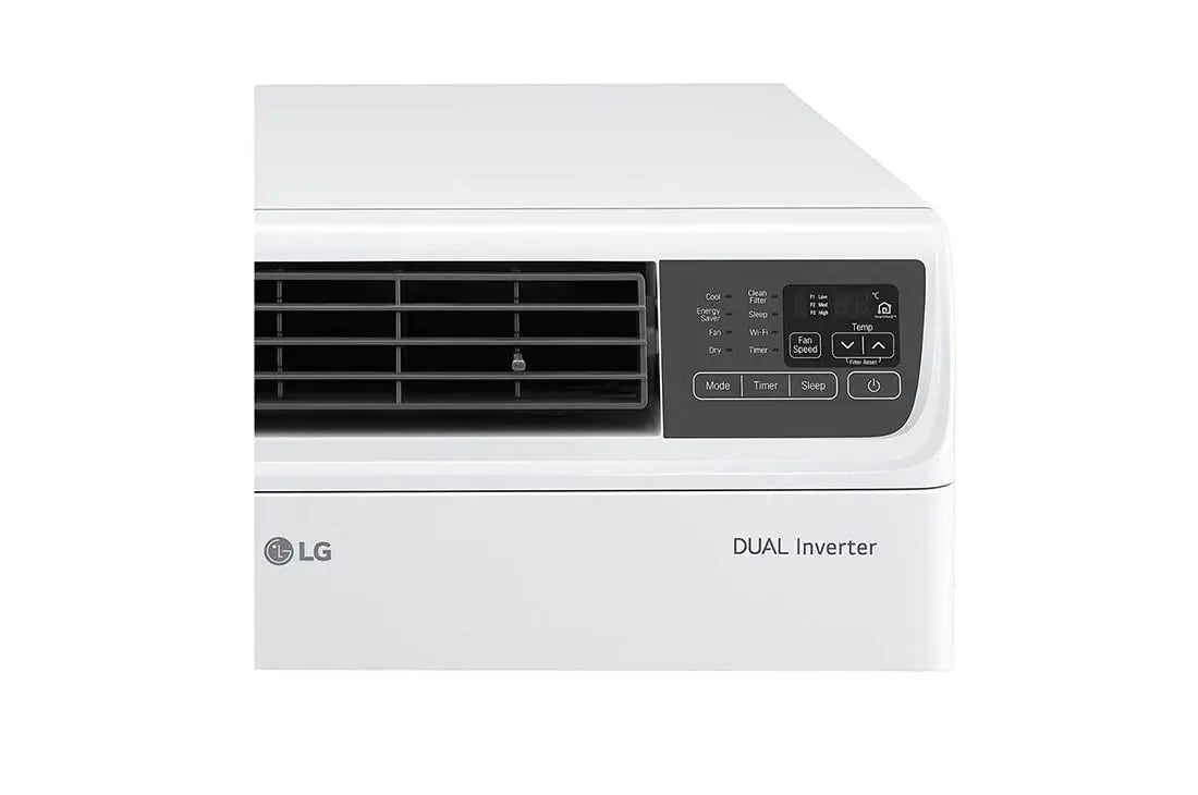 LG 2.0 Ton 5 Star Dual Inverter with Convertible 4-in-1 Cooling and ThinQ (Wi-Fi) Window AC (Copper, Air filter, 2022 Model, PW-Q24WUZA, White)