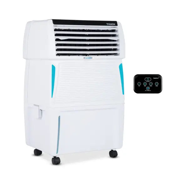 Symphony Touch 35 Personal Air Cooler with Honeycomb Pads (35L, White)