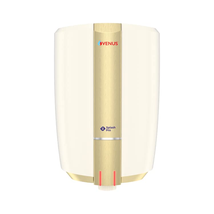 Venus Splash Pro Storage Water Heater (25 Litre, Ivory/Tuscan Gold)