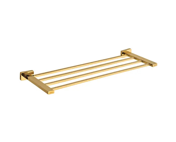 Cera F5013101FG Lustre Bold French Gold Finish Stainless Steel (SS 304) Towel Rack - 600 mm (24")