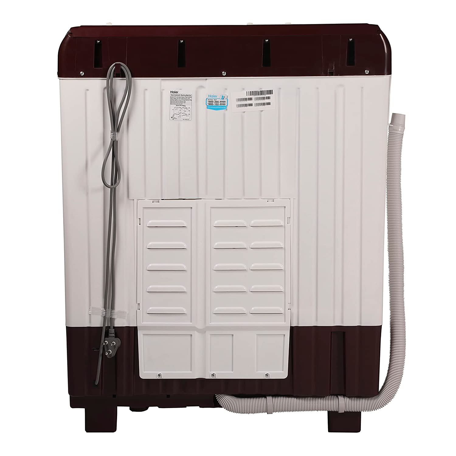 Haier 7 Kg 5 Star Rating Semi Automatic Top load Washing Machine (HTW70-1187BON, White)