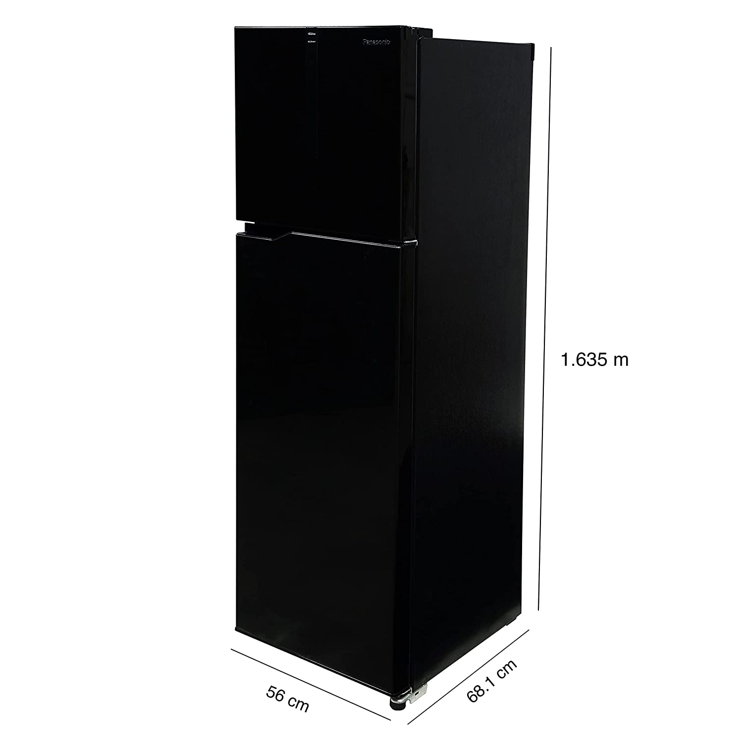 Panasonic 280 L Double Door 3 Star AI Enabled Inverter Technology Frost Free Refrigerator (NR-TH292CPKN, Diamond Black, Jumbo Fresh Vegetable Basket,2023 Model, Net Capacity 256L)