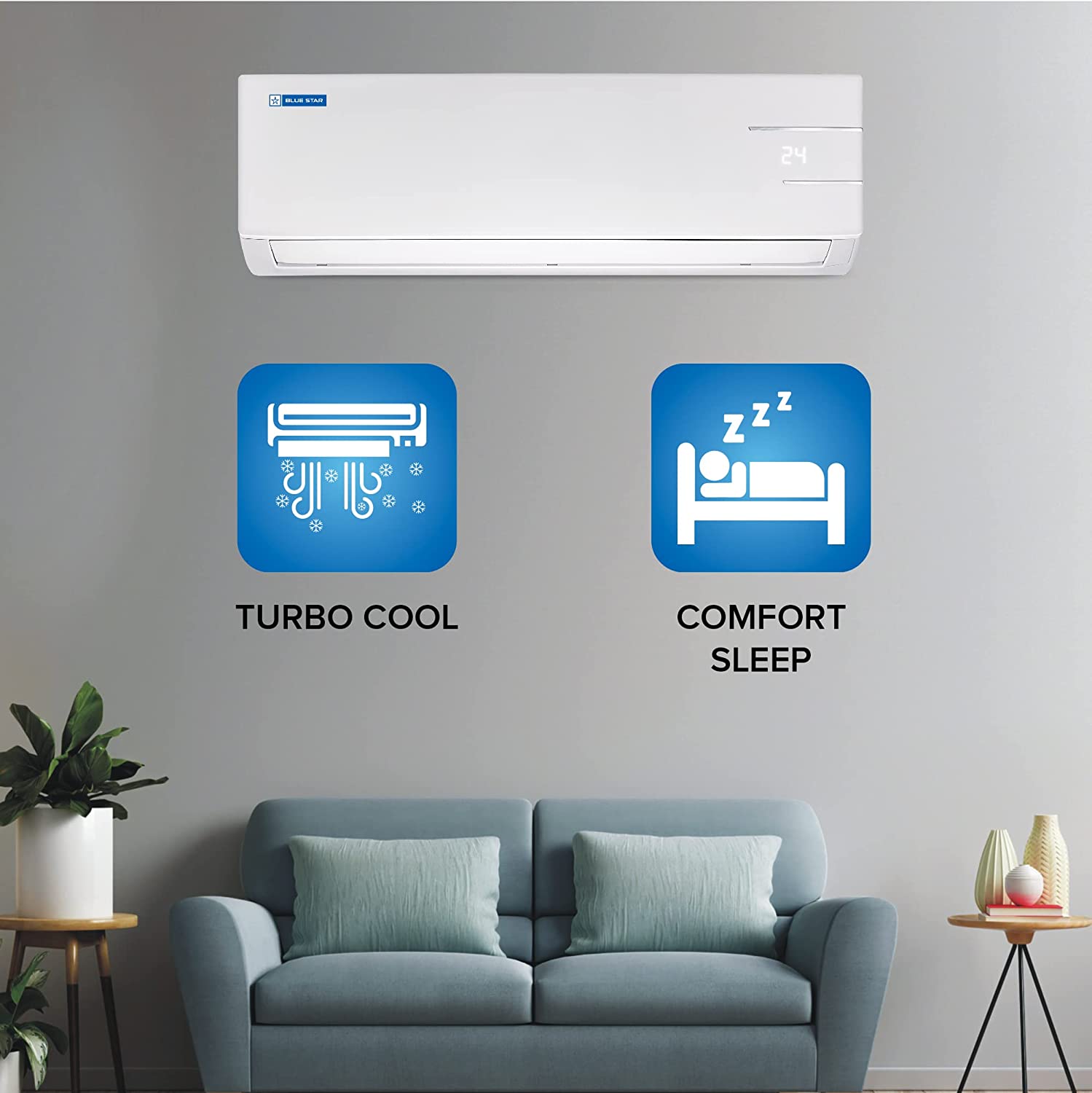 Blue Star 2.0 Ton 3 Star Split AC FA324YLU White