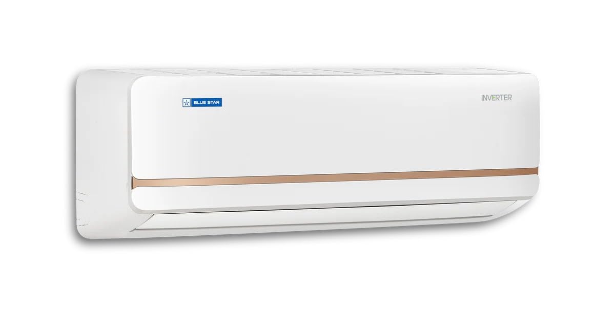 Blue Star 2 Ton 3 Star Split Inverter AC (Turbo Cool, Hexa Inverter Technology, 5-in-1 Convertible Cooling, Comfort Sleep, Energy Saver, IB324TKU, Copper Condenser) White