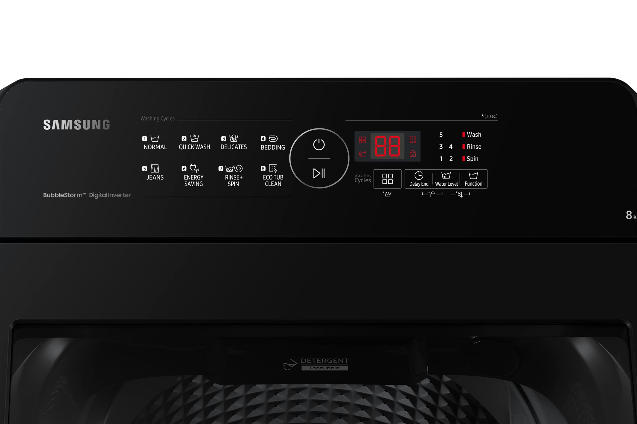 Samsung 8.0 5 star Fully Automatic Top Load Washing Machine Appliance (WA80BG4441BDTL,Versailles Gray)