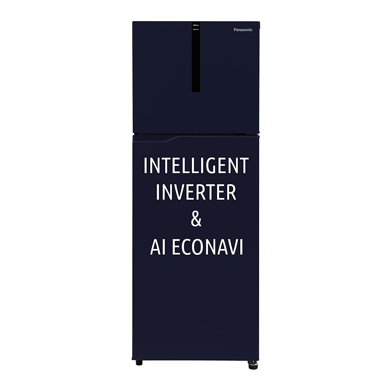 Panasonic 260 L Double Door 3 Star AI Enabled Inverter Technology Frost Free Refrigerator (NR-TH272CPAN, Ocean Blue, Jumbo Fresh Vegetable Basket,2023 Model, Net Capacity 237L)